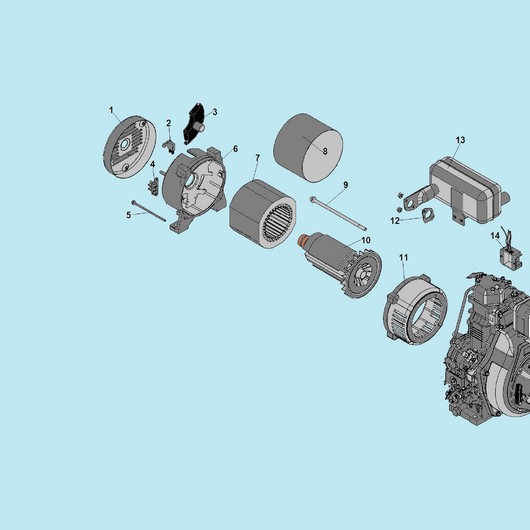 Ротор и статор Champion DG6501E-3